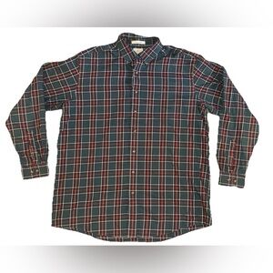 L.L. Bean Men's Scotch Plaid Flannel XL Tall, Cotton/Wool Blend, Traditional Fit